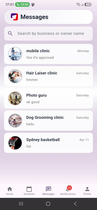 Notification filter