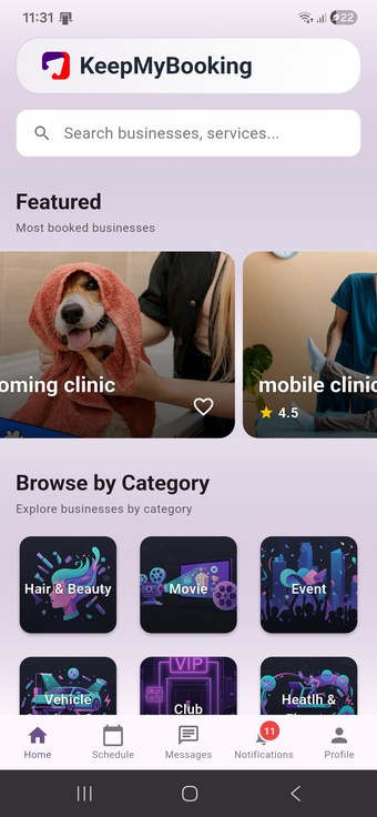 Create Account screen