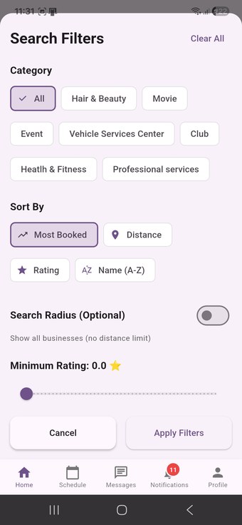 Search Filters