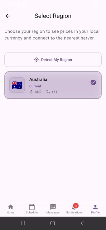Select Region